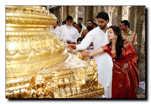 Aish and Abhi at Thirupathi - Gallery