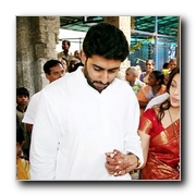 Aish and Abhi at Thirupathi - Gallery