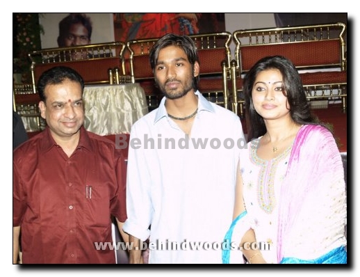 Dhanush and Sneha for Pudupet in Telugu