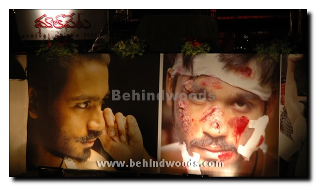 Dhanush and Sneha for Pudupet in Telugu