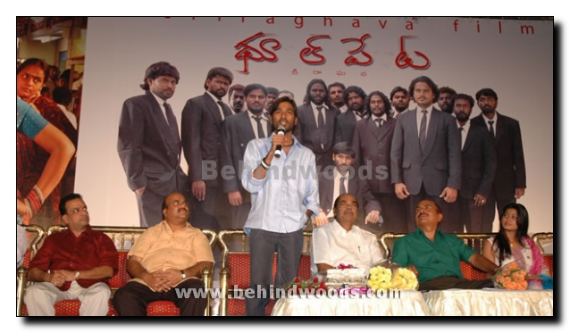 Dhanush and Sneha for Pudupet in Telugu