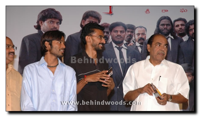 Dhanush and Sneha for Pudupet in Telugu