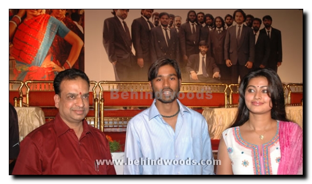 Dhanush and Sneha for Pudupet in Telugu