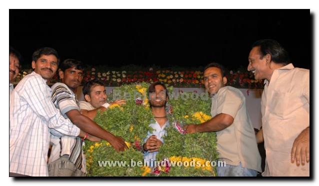 Dhanush and Sneha for Pudupet in Telugu