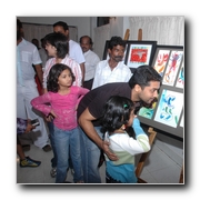 Aksharakamalhaasan inaugurated painting expo