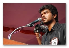 Vijay fans in support of Sri Lankan Tamils - Images