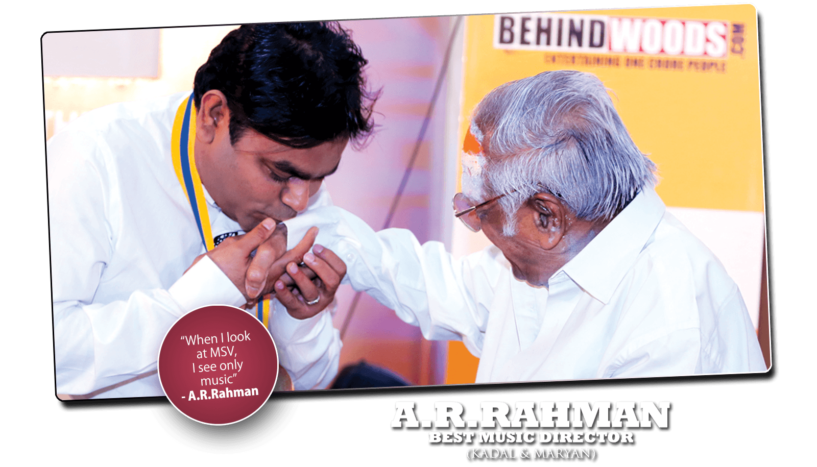 A.R.RAHMAN - Behindwoods Gold Medal Winner 2013