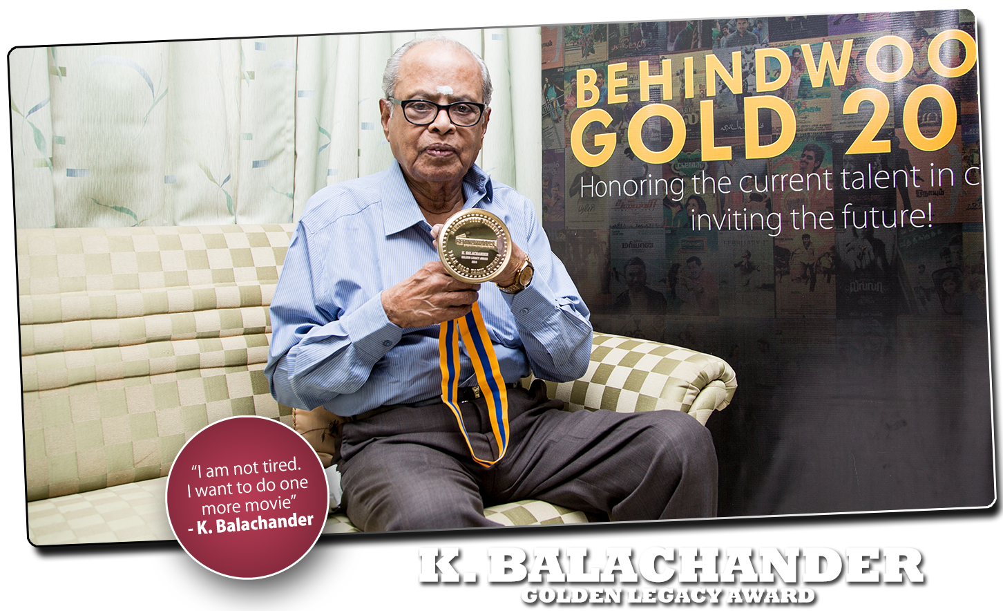 K.BALACHANDER - Behindwoods Gold Medal Winner 2013