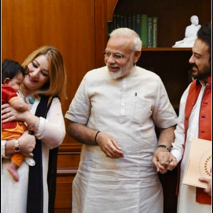 Adnan Sami and his family meets PM Narendra Modi