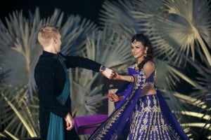 Aashka Goradia and Brent Goble's Colorful Sangeet