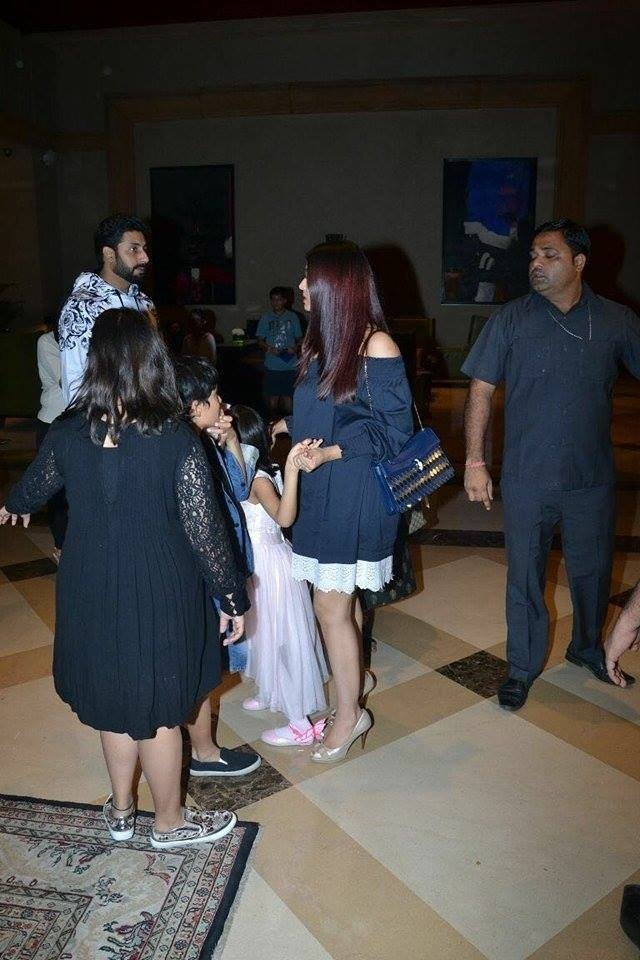 Bachchan Family Spotted At JW Marriott