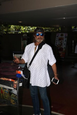 Shakti Kapoor Spotted At International Airport