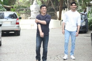 Suniel Shetty Spotted With His Son Ahan Shetty At Sajid Nadiadwala's Residence