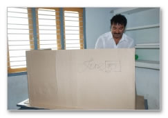 Ajith, Vijay and Sarath Vote - Images