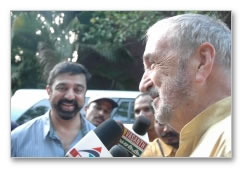 Kamal Haasan Meets French Writer & Director Jean Claude Carriere  Images