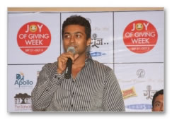 Suriya/Shriya experience the Joy of Giving - images