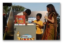 Vijay awards bus flagged off - Images