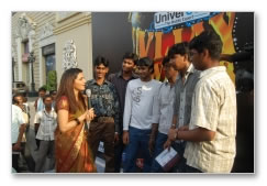 Vijay awards bus flagged off - Images