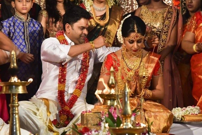 Actress Jyothi Krishna and Arun Anand Raja Wedding