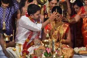 Actress Jyothi Krishna and Arun Anand Raja Wedding