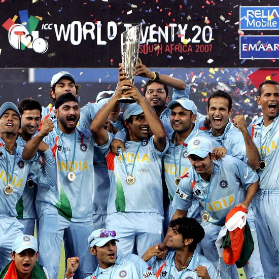 T20 World cup - 2007 in SA / captain - MS Dhoni