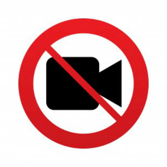 Use of video equipment is banned inside the stadium