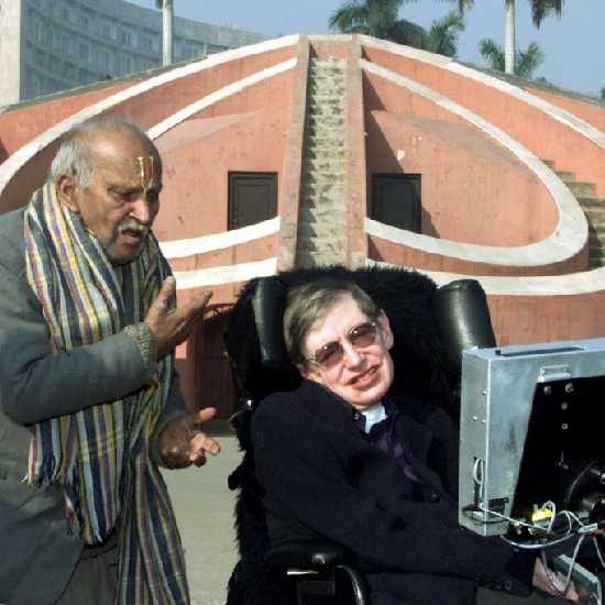 Hawking on a tour in Delhi with guide Prem Das