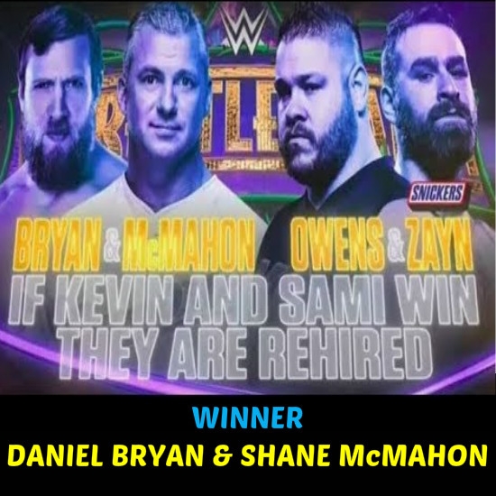 Daniel Bryan & Shane McMahon vs. Kevin Owens & Sami Zayn
