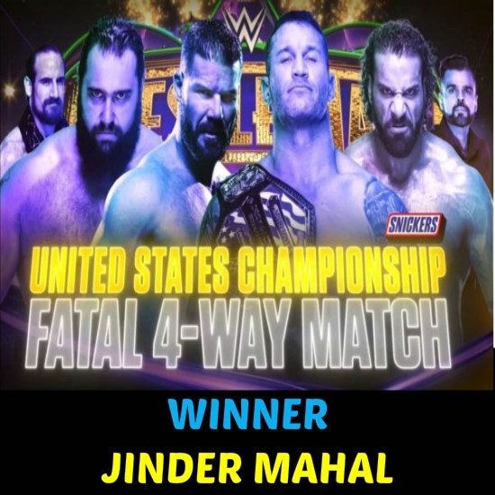 U.S. Championship: Randy Orton (c) vs. Bobby Roode vs. Jinder Mahal vs. Rusev