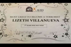 13-year-old gets most likely to be a terrorist award at school