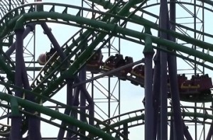 24 people stranded for three hours mid-air on roller coaster