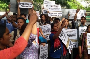 Assam: Locals take to streets to protest rape