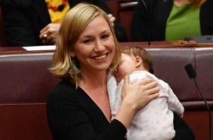 Australian MP breastfeeds 2-month-old daughter in parliament
