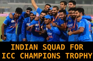 BCCI announces 15-man squad for ICC Champions Trophy