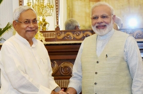 Bihar Chief Minister Nitish Kumar meets PM Modi