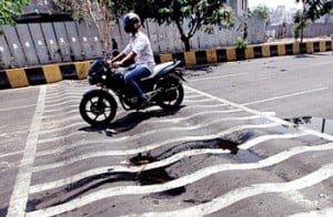 Chennai's speed breakers are not up to the standards
