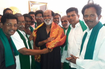 Farmers remind Rajinikanth of his promise to donate Rs 1 cr