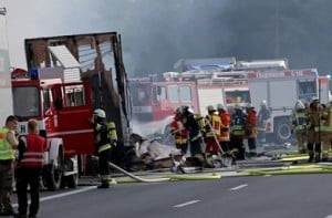 German bus accident: Many feared dead