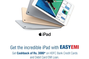 HDFC bank offers Rs 3,000 cash back on iPad purchase