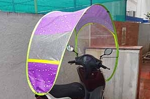 Beat the rain with Waterproof umbrella for two-wheeler