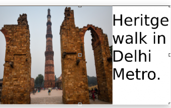 Heritage walk in Delhi metro