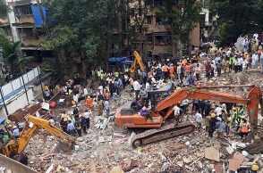 Mumbai building collapse kills 17, Shiv Sena leader arrested