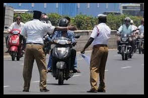 Traffic police beaten up for stopping biker riding without helmet