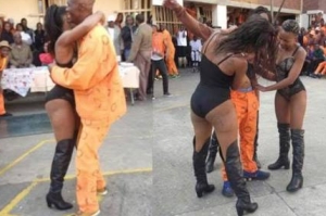 Inmates in South African prison provided with strip show