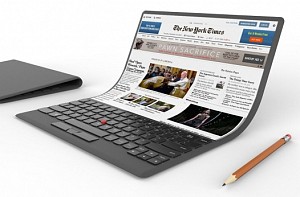 Lenovo unveils laptop concept that rolls like a yoga mat