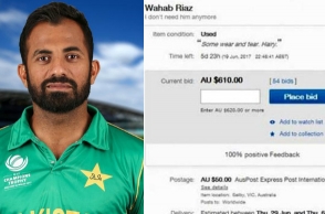 Pakistan pacer Wahab Riaz put up for sale on eBay