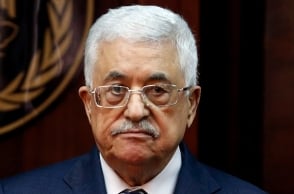 Palestinian President on a four-day visit in India