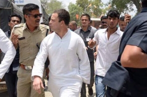 Rahul Gandhi detained in Madhya Pradesh