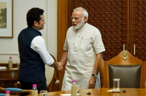 Sachin Tendulkar meets PM Narendra Modi