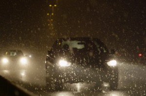 Smart headlights can help drivers see through rain, snow
